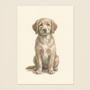 Ein gemalter Hund